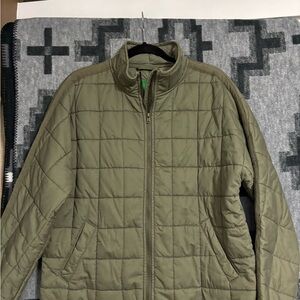 Dip Olive Green Men's Puffer Jacket